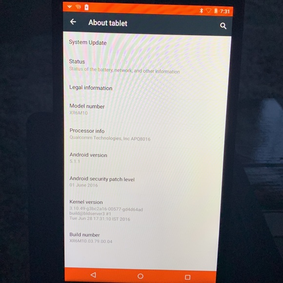 NWOT, Vizio XR6M10 6" Touch Screen Android Tablet with Bluetooth and Smartcast - Picture 11 of 16